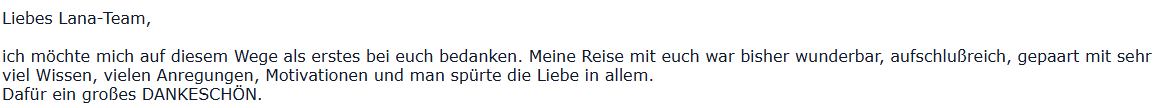 Feedback von Andrea G.