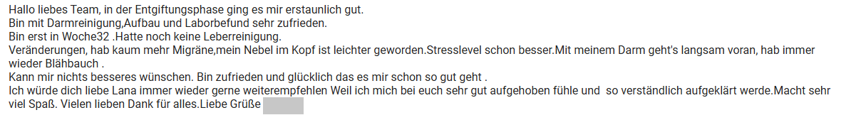 Feedback von Christa H.